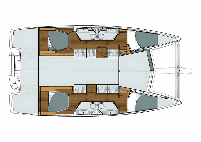 Procida Katamaran 4 kabin Konaklama 8 kişi Seyir 8 kişi 11.73 m İlan No: #13569 2