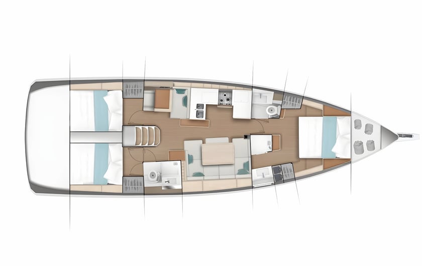 Primošten Yelkenli 3 kabin Konaklama 8 kişi Seyir 8 kişi 14.42 m İlan No: #13584 2