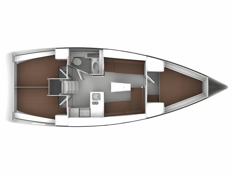 Portisco Voilier Cabine 3  Couchettes 7  Invités 7  11.3 m Numéro de l'annonce: #1359 2