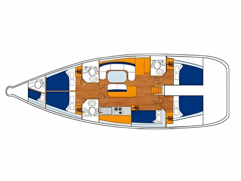 Pireo Barca a vela cabina 6  cuccette 12  12  ospiti 15.65 m Numero dell'inserzione: #136 2