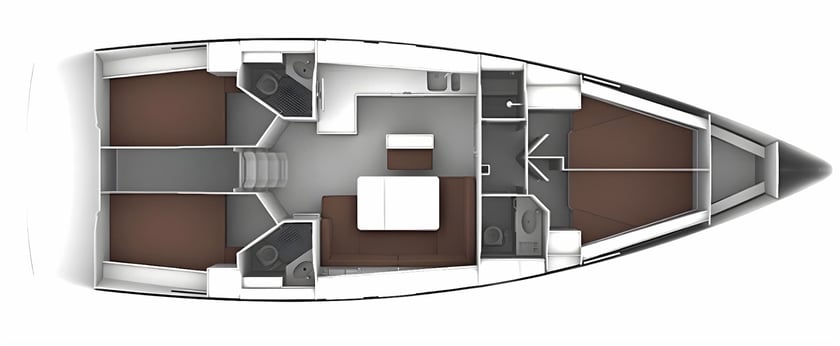 Naples Voilier Cabine 4  Couchettes 9  Invités 9  14.27 m Numéro de l'annonce: #13633 2