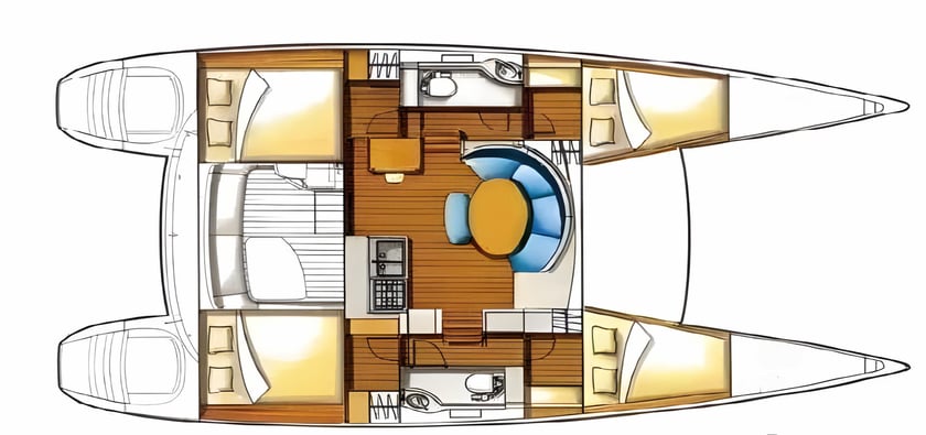 Marsala Catamarán Cabina 5  11  literas 11  invitados 11 m Número de anuncio: #13663 2