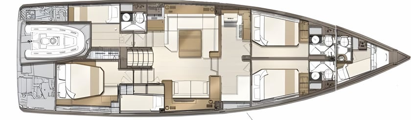 Nea Peramos - Attica Yelkenli 4 kabin Konaklama 8 kişi Seyir 8 kişi 18.28 m İlan No: #13792 2