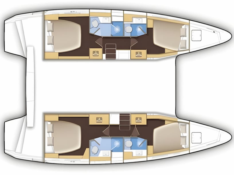 Ajaccio Catamarano cabina 4  cuccette 8  8  ospiti 12.94 m Numero dell'inserzione: #13810 2