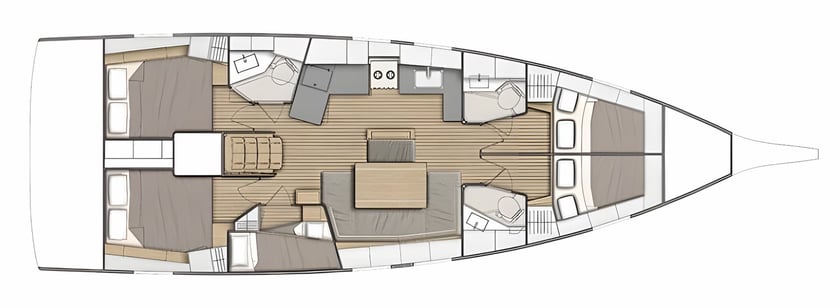 Athene Zeilboot Cabine 5  10  slaapplaatsen 10  gasten 14.6 m Lijstnummer: #13865 2