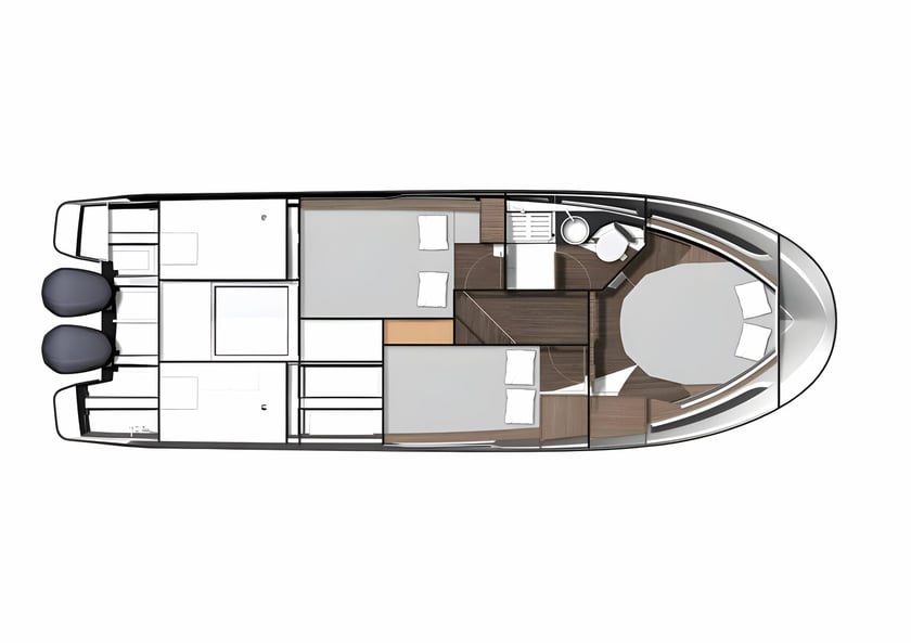 Cannigione Motorboot 3 Kabine 8 Liegeplätze 10 Gäste 10.5 m Nummer des Inserats: #13877 2