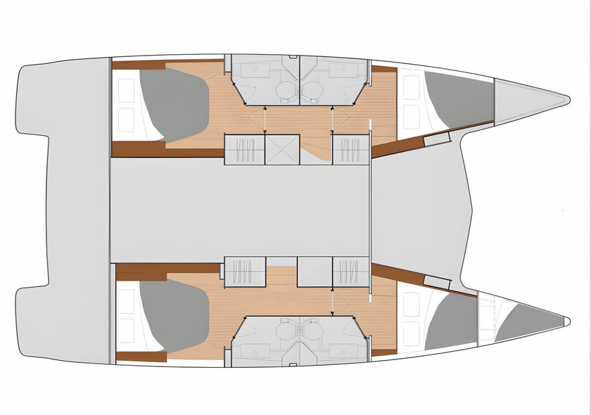 Lefkada Catamarán Cabina 5  11  literas 11  invitados 11.93 m Número de anuncio: #13890 2