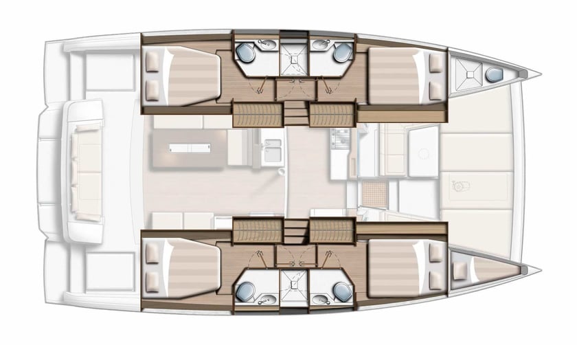 Atenas Catamarán Cabina 5  9  literas 9  invitados 12.85 m Número de anuncio: #13936 2