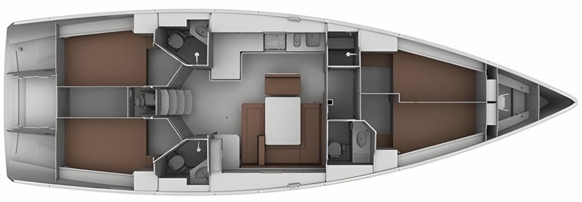 Sukošan Barca a vela cabina 4  cuccette 10  10  ospiti 14.27 m Numero dell'inserzione: #13942 2