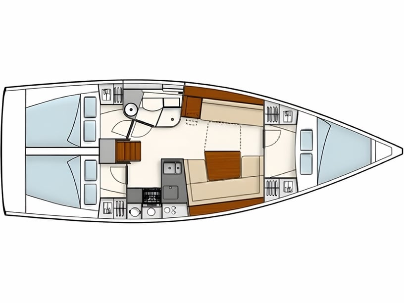 Tallinn Zeilboot Cabine 3  8  slaapplaatsen 8  gasten 11.4 m Lijstnummer: #13976 2