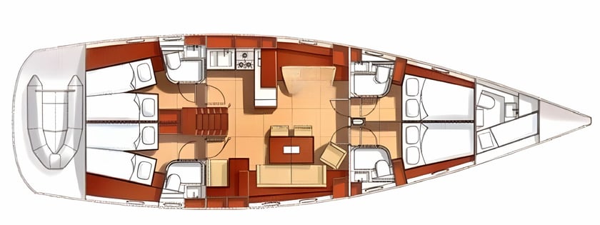 Tallinn Zeilboot Cabine 4  10  slaapplaatsen 10  gasten 16.15 m Lijstnummer: #14001 2