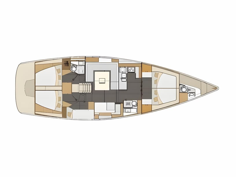 Slano Zeilboot Cabine 5  10  slaapplaatsen 10  gasten 15.2 m Lijstnummer: #14053 2