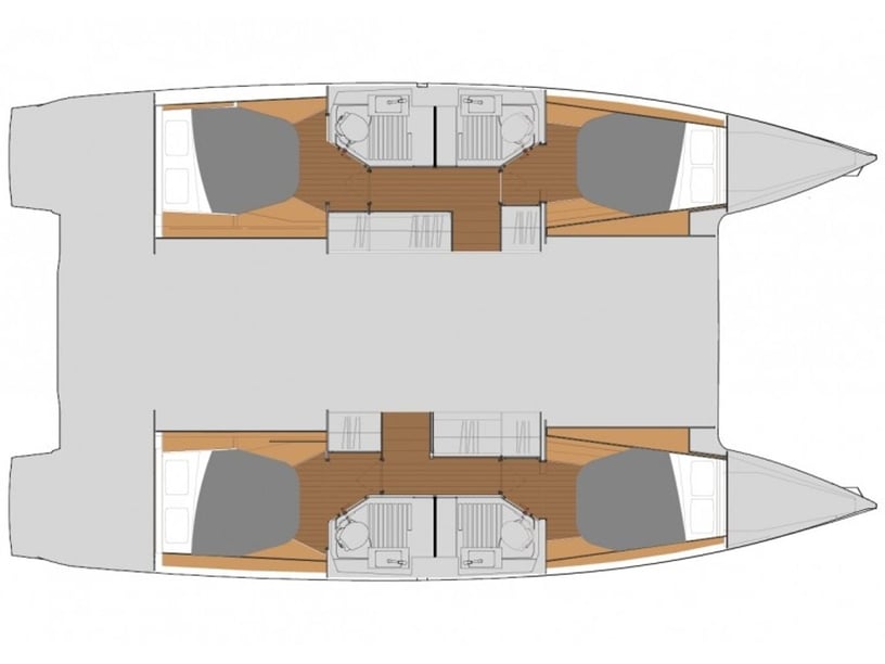 Marsala Catamaran Cabine 5  12  slaapplaatsen 12  gasten 12.58 m Lijstnummer: #14129 3