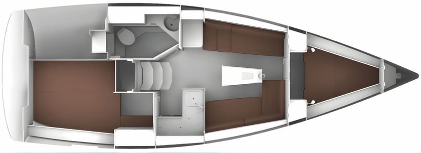 Drage Voilier Cabine 2  Couchettes 6  Invités 6  10.2 m Numéro de l'annonce: #14153 2