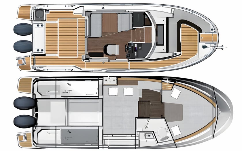 Pula Motorboot 2 Kabine 6 Liegeplätze 6 Gäste 8.9 m Nummer des Inserats: #14163 2