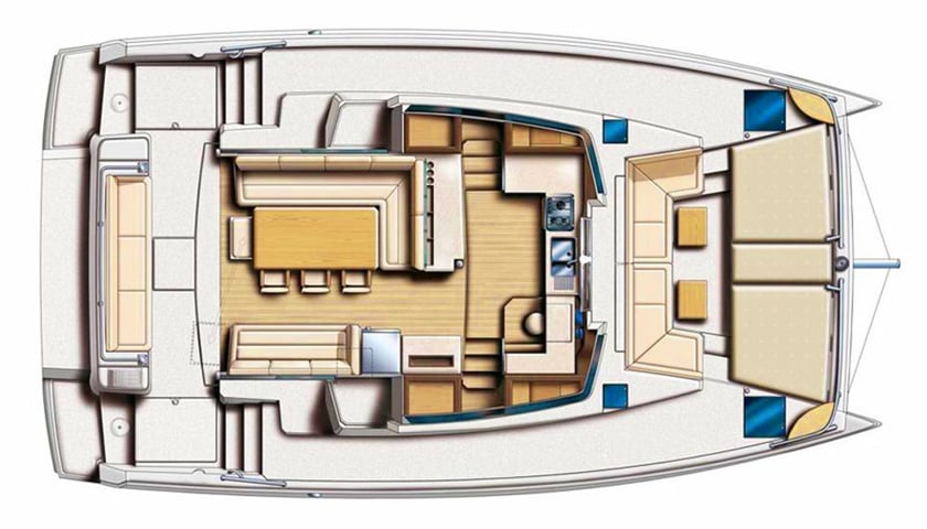 Procida Catamarán Cabina 5  11  literas 12  invitados 12.37 m Número de anuncio: #14189 5