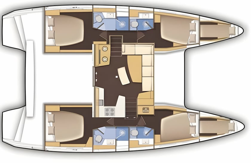 Šibenik Catamaran Cabine 6  12  slaapplaatsen 12  gasten 11.74 m Lijstnummer: #14211 2