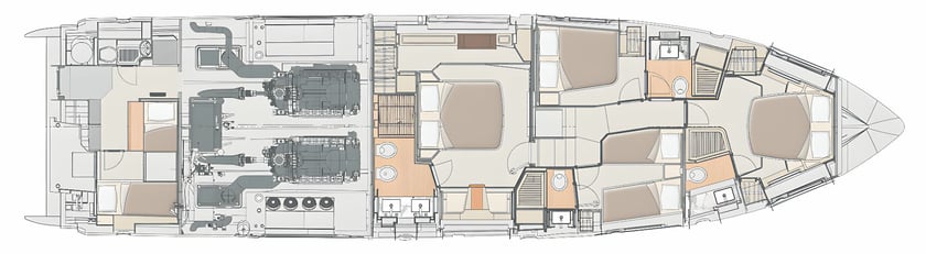 Sukošan Yacht à moteur Cabine 4  Couchettes 8  Invités 8  22.64 m Numéro de l'annonce: #14258 2