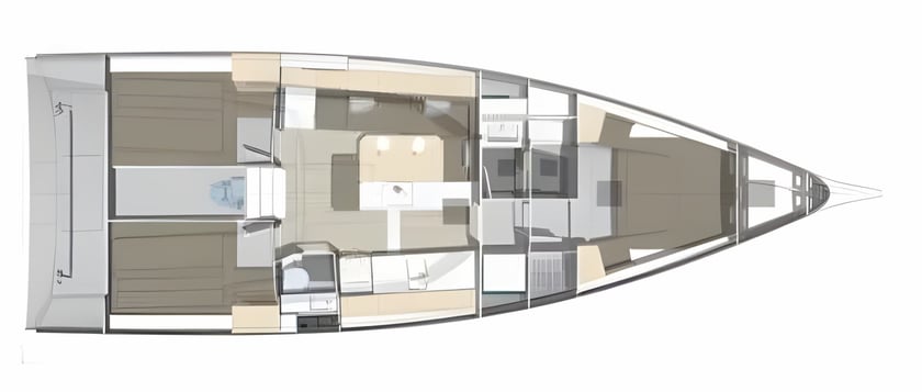 Bormes-les-Mimosas Yelkenli 3 kabin Konaklama 6 kişi Seyir 6 kişi 13.55 m İlan No: #14347 2