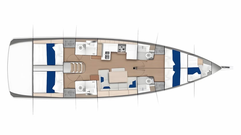 Lavrion Barca a vela cabina 5  cuccette 10  10  ospiti 14.42 m Numero dell'inserzione: #14362 2