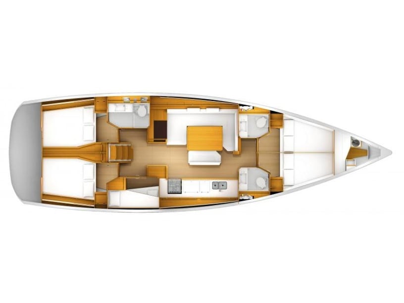 Piso Livadi Zeilboot Cabine 5  12  slaapplaatsen 12  gasten 15.38 m Lijstnummer: #14381 3