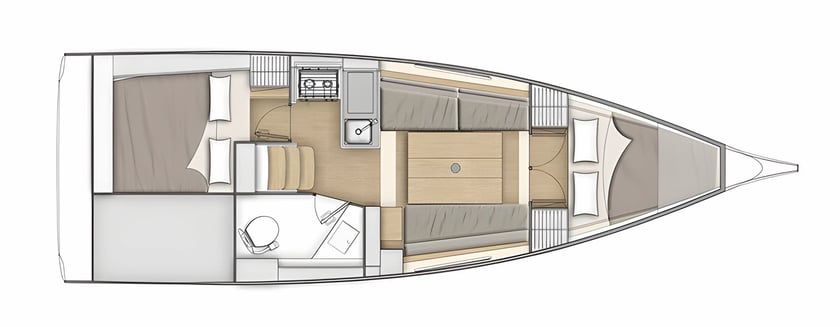 Palma de Mallorca Zeilboot Cabine 2  4  slaapplaatsen 6  gasten 9.5 m Lijstnummer: #14431 2