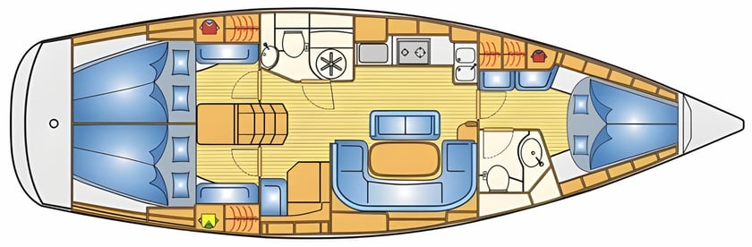 Vliho Barca a vela cabina 3  cuccette 6  6  ospiti 12.35 m Numero dell'inserzione: #14441 2