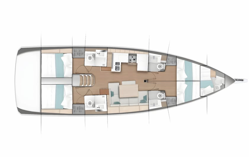 Primošten Barca a vela cabina 5  cuccette 10  10  ospiti 14.42 m Numero dell'inserzione: #14494 2