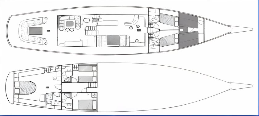 Piraeus Gulet 5 cabin 12 berths 12 guests 24.4 m Listing Number: #14527 2