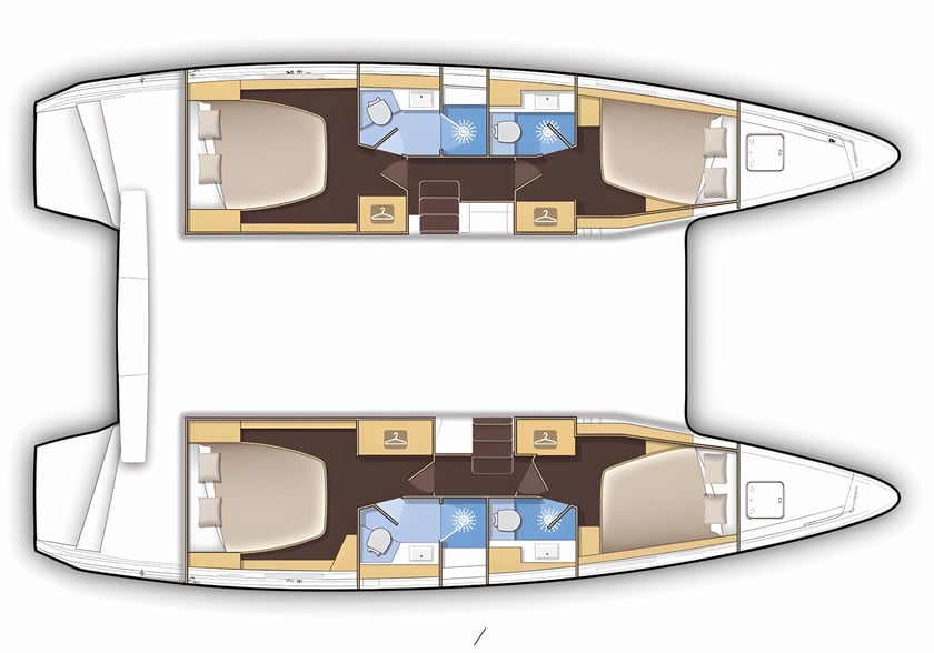 Jacuecanga, Angra dos Reis (RJ) Katamaran 4 kabin Konaklama 8 kişi Seyir 8 kişi 12.08 m İlan No: #14542 2