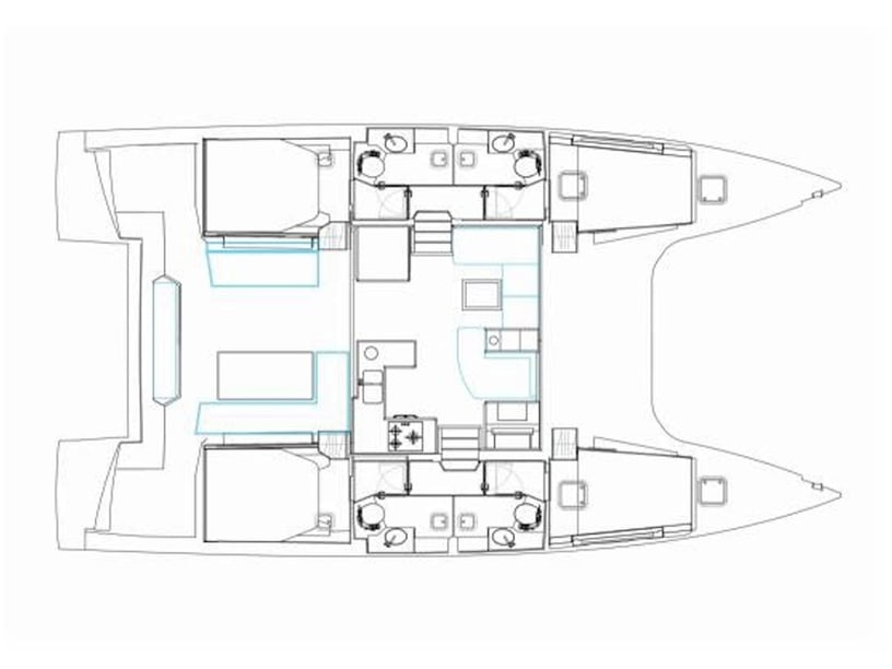 Furnari Catamaran 6 cabin 12 berths 12 guests 13.79 m Listing Number: #14552 3