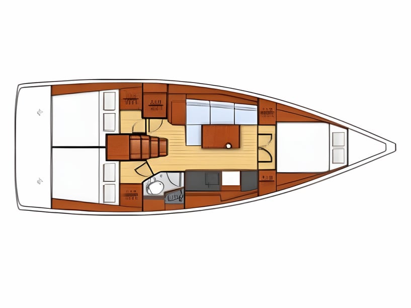 Palma de Mallorca Segelboot 3 Kabine 6 Liegeplätze 6 Gäste 11.5 m Nummer des Inserats: #14554 2