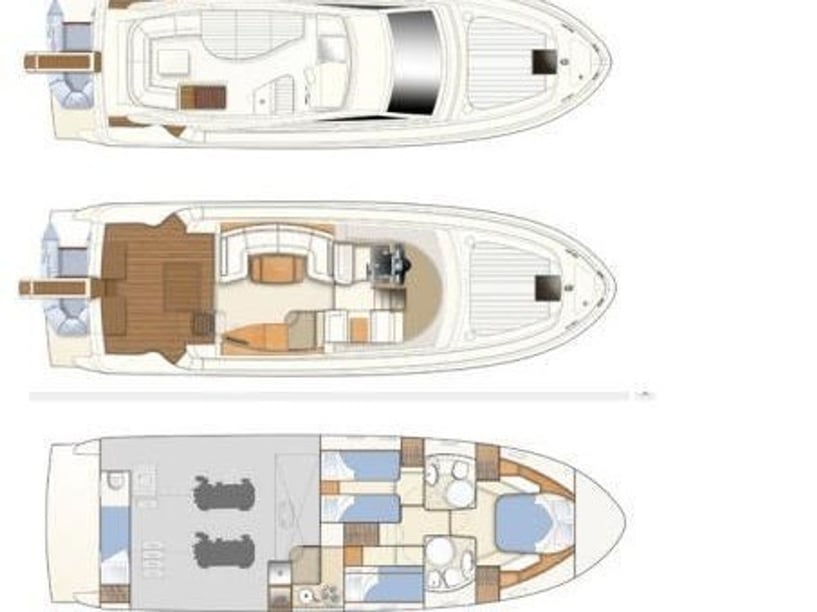 Podstrana Motoryacht 3 Kabine 6 Liegeplätze 6 Gäste 14.35 m Nummer des Inserats: #14584 3