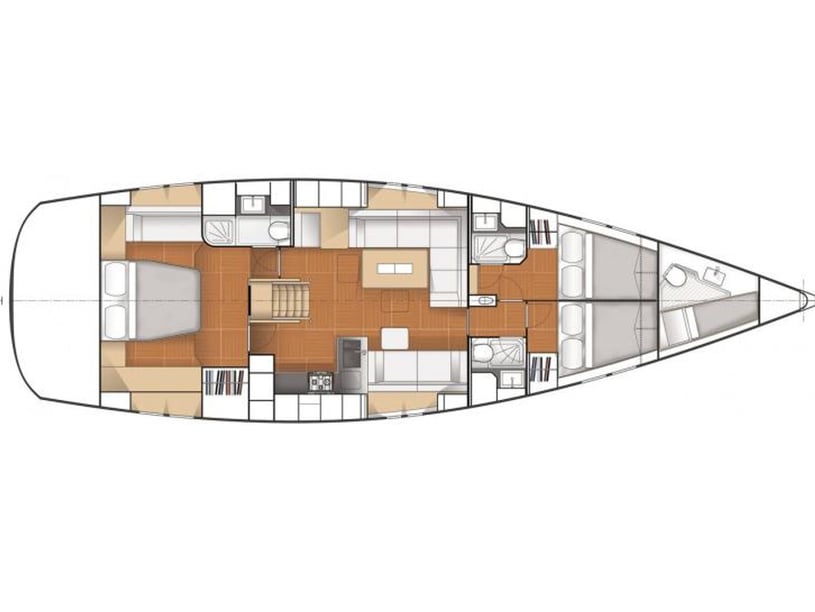 Izola Velero Cabina 3  6  literas 8  invitados 16.2 m Número de anuncio: #14647 3