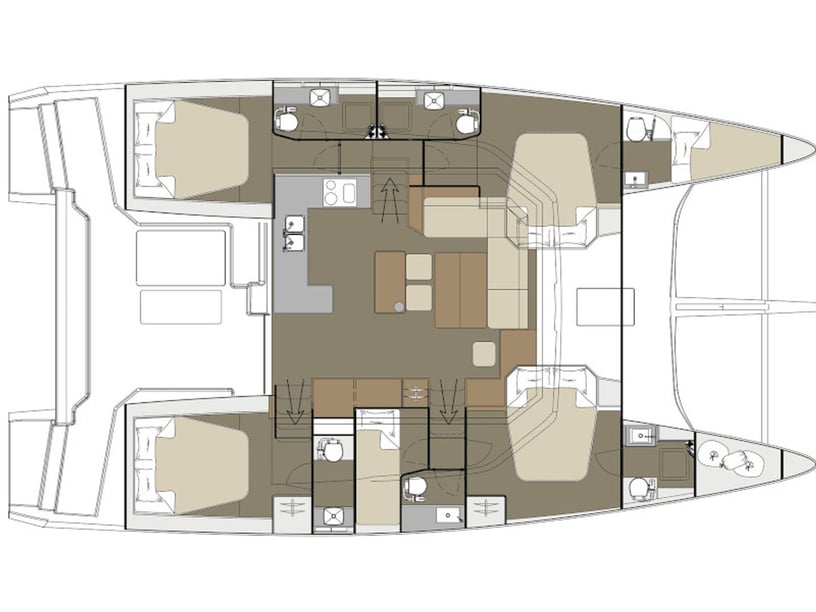 Marsala Catamaran Cabine 6  14  slaapplaatsen 14  gasten 14.6 m Lijstnummer: #14660 3