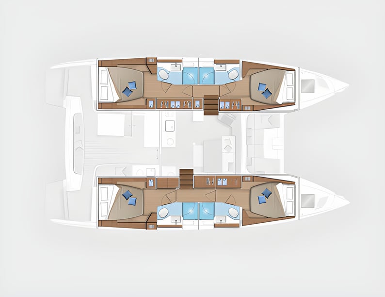 Sukošan Catamaran 6 cabin 12 berths 12 guests 13.99 m Listing Number: #14681 2