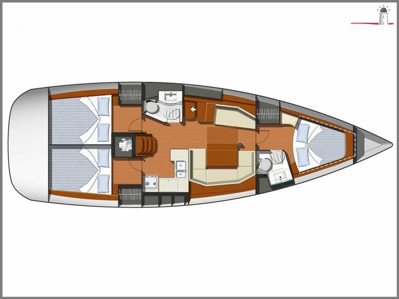 Martinique Segelboot 3 Kabine 8 Liegeplätze 8 Gäste 12.85 m Nummer des Inserats: #14716 3