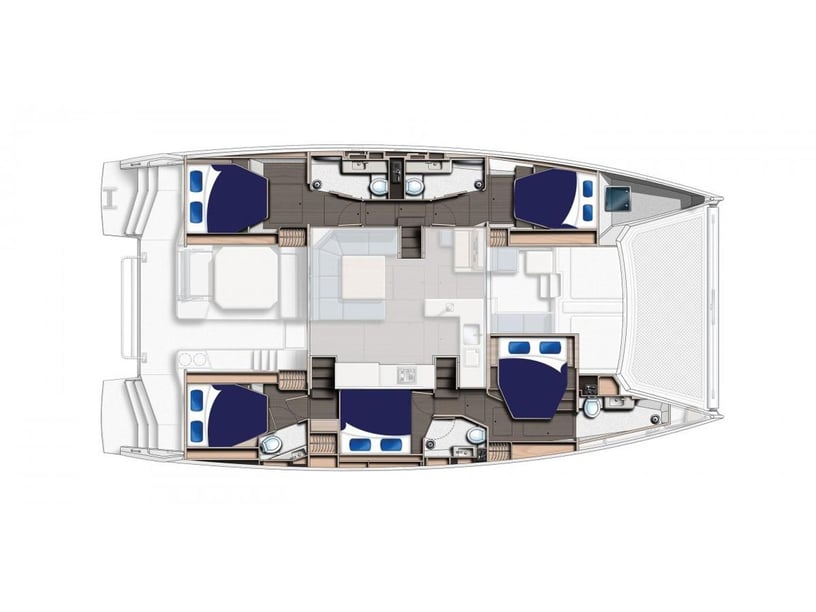 Nassau Catamaran Cabine 6  12  slaapplaatsen 12  gasten 15.4 m Lijstnummer: #14778 5