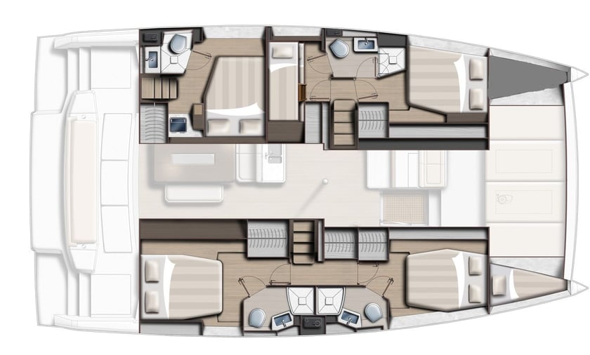 Marsala Catamaran Cabine 5  10  slaapplaatsen 10  gasten 14 m Lijstnummer: #14899 4