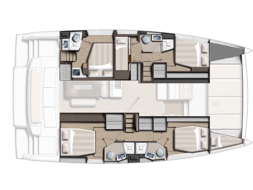 Marsala Catamaran Cabine 5  10  slaapplaatsen 10  gasten 14 m Lijstnummer: #14899 5