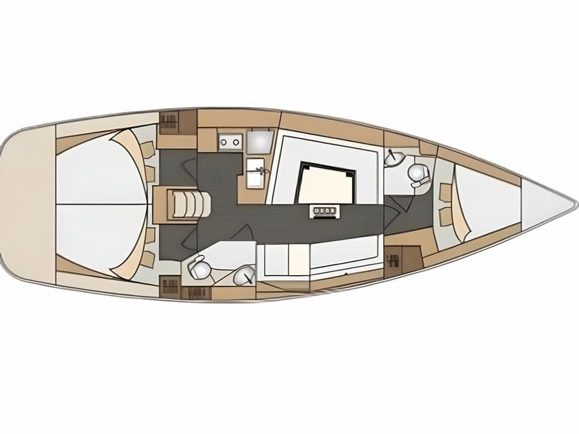 Novi Vinodolski Zeilboot Cabine 3  8  slaapplaatsen 8  gasten 11.88 m Lijstnummer: #14927 2