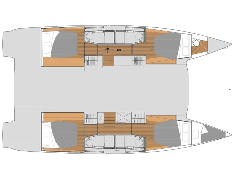 Tourlos Catamaran 6 cabin 12 berths 11 guests 13.45 m Listing Number: #14944 4