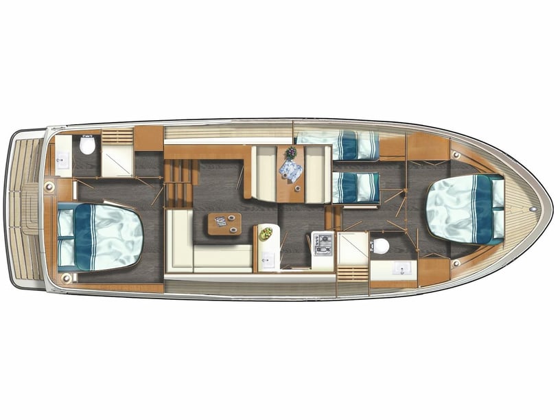 Kinrooi Yacht a motore cabina 3  cuccette 6  8  ospiti 12.85 m Numero dell'inserzione: #15003 3