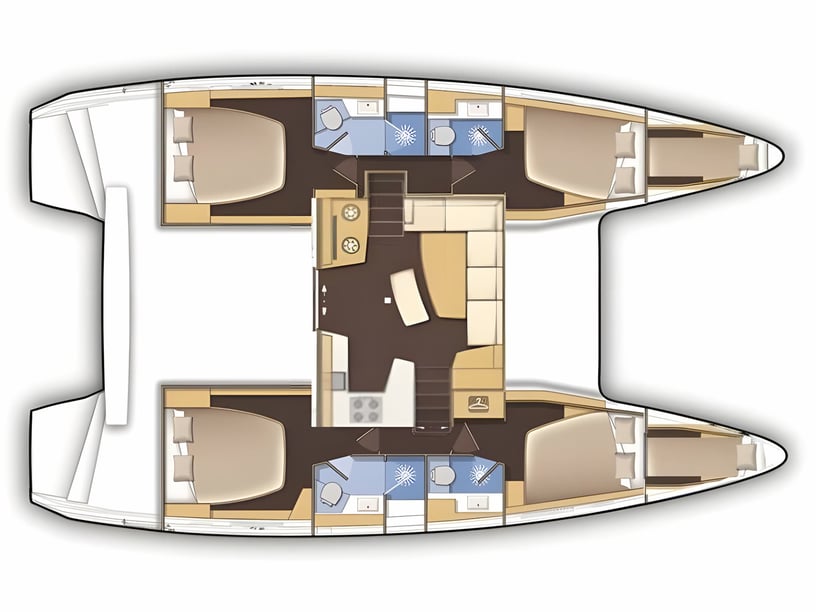 Lavrion Catamarán Cabina 6  10  literas 10  invitados 12.8 m Número de anuncio: #15031 2