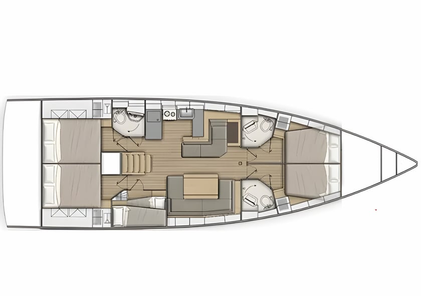 Dubrovnik Zeilboot Cabine 5  12  slaapplaatsen 12  gasten 15.94 m Lijstnummer: #15056 2