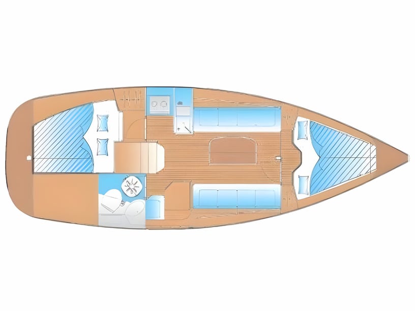 Rabac Segelboot 2 Kabine 4 Liegeplätze 4 Gäste 9.45 m Nummer des Inserats: #15142 2