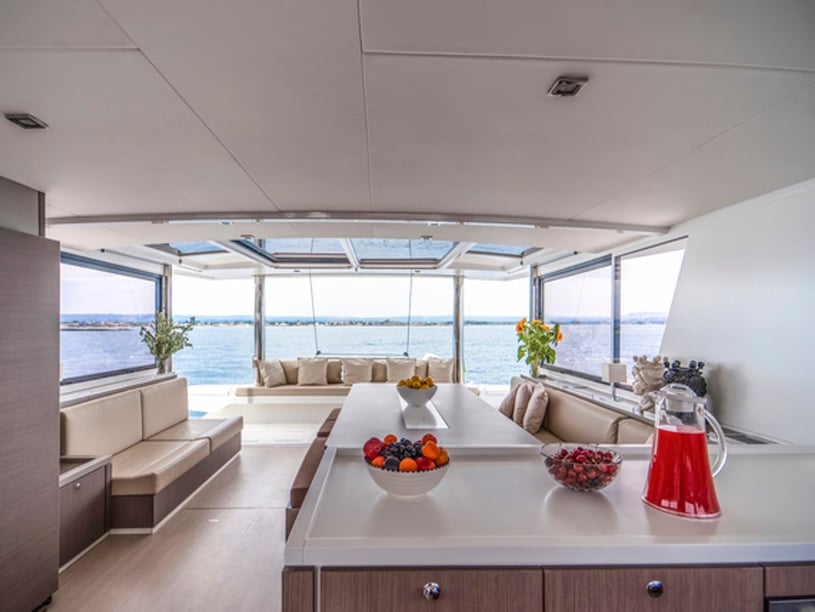 Salerno Catamaran 4 cabin 11 berths 8 guests 16.8 m Listing Number: #15320 2