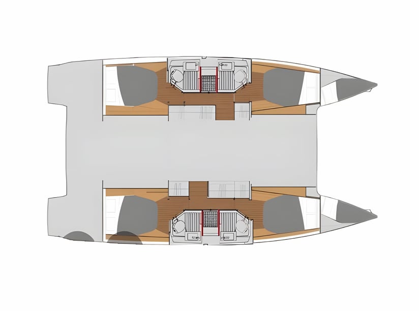 Lefkada Catamaran Cabine 6  12  slaapplaatsen 12  gasten 12.58 m Lijstnummer: #15332 2