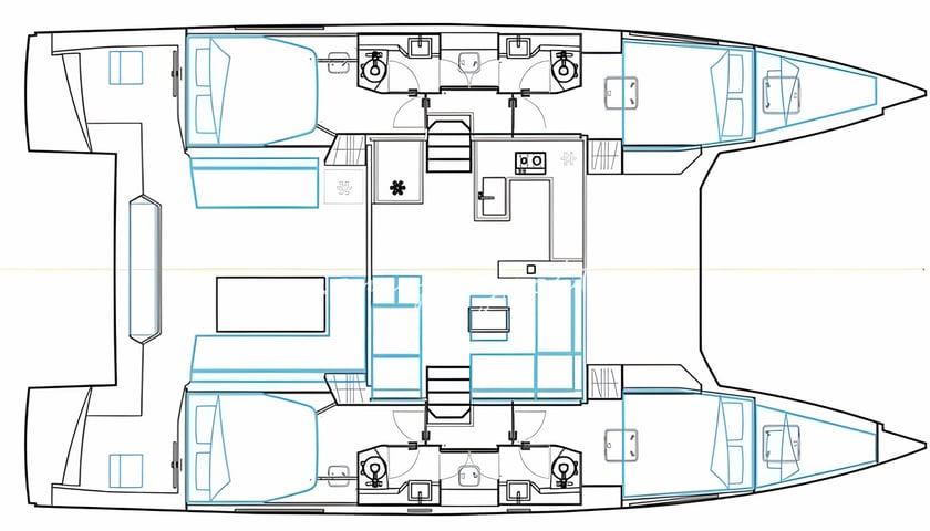 Atenas Catamarán Cabina 6  10  literas 10  invitados 13.71 m Número de anuncio: #15345 2