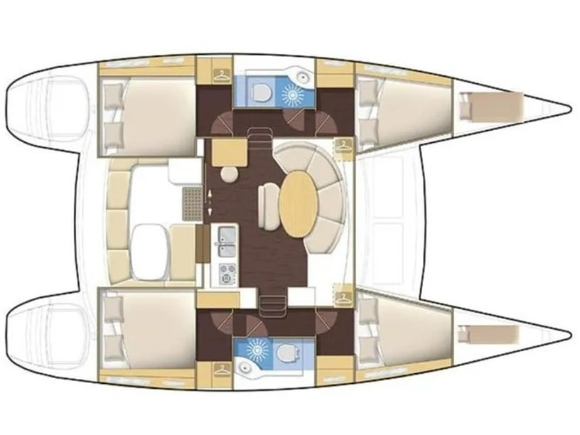 Misschien, Victoria Catamaran Cabine 6  10  slaapplaatsen 10  gasten 11.55 m Lijstnummer: #15352 3